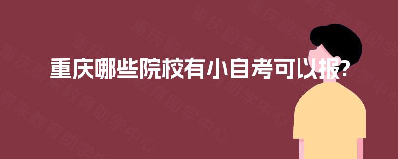 重庆哪些院校有小自考可以报? 