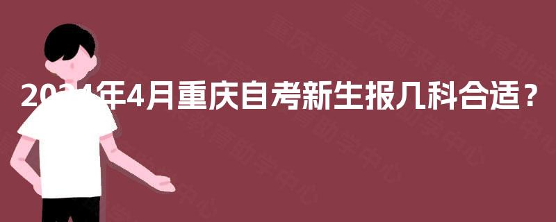 2024年4月重庆自考新生报几科合适？