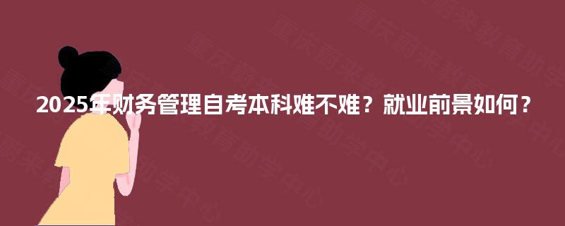 2025年财务管理自考本科难不难？就业前景如何？