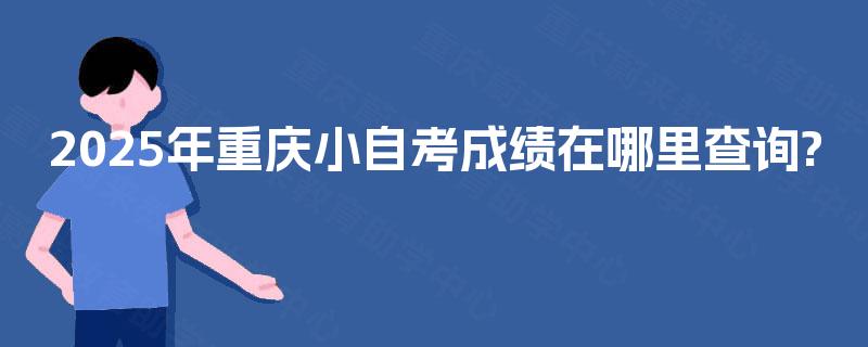 2025年重庆小自考成绩在哪里查询?