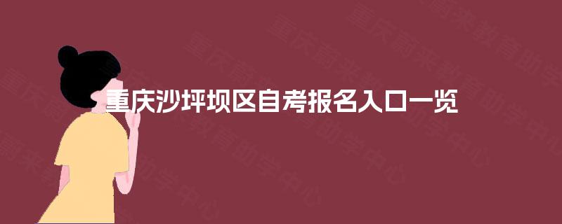 重庆沙坪坝区自考报名入口一览