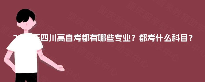 2025年四川高自考都有哪些专业？都考什么科目？