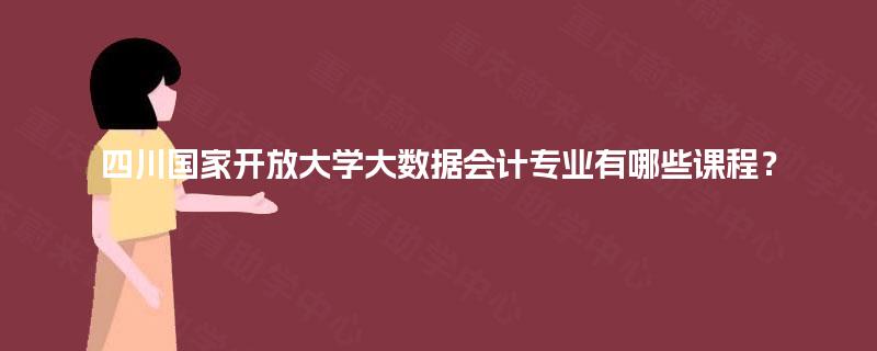 四川国家开放大学大数据会计专业有哪些课程？