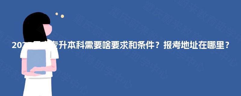 2025年大专升本科需要啥要求和条件？报考地址在哪里？