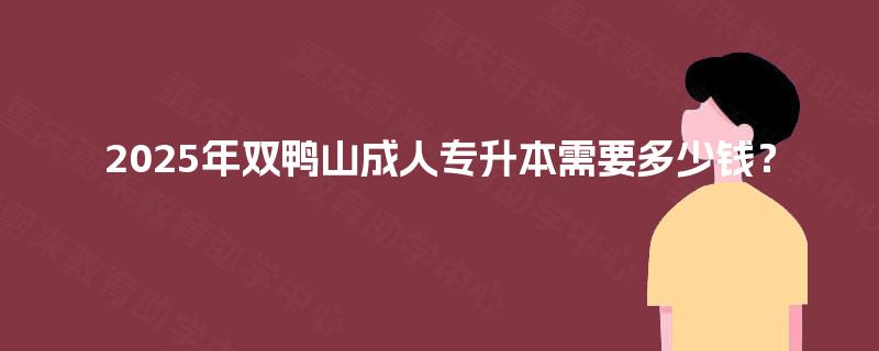 2025年双鸭山成人专升本需要多少钱？