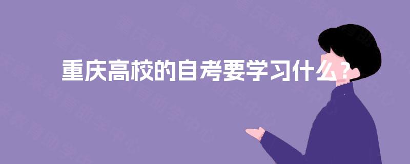 重庆高校的自考要学习什么？