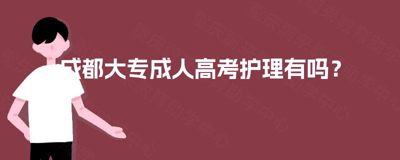 成都大专成人高考护理有吗？