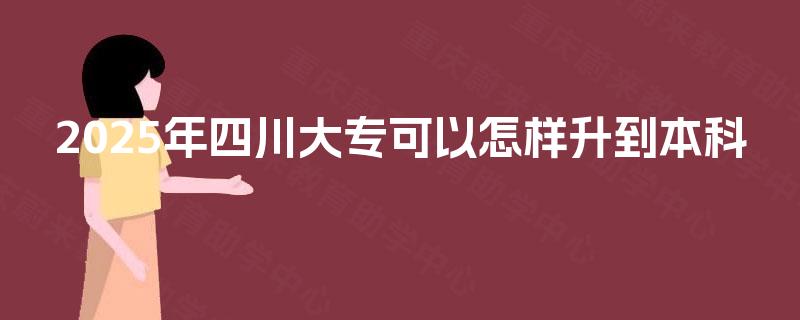 2025年四川大专可以怎样升到本科