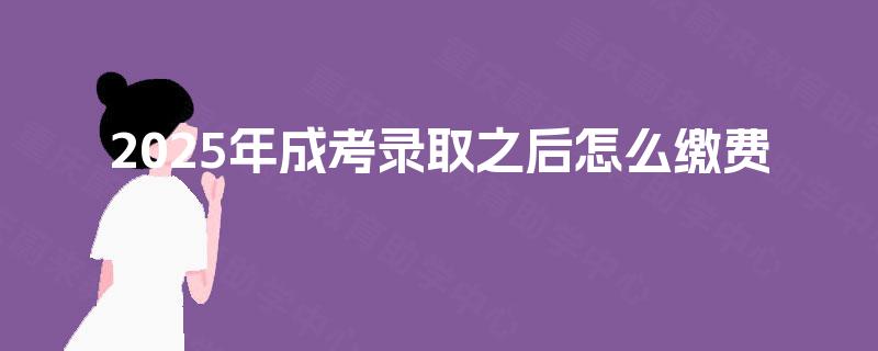 2025年成考录取之后怎么缴费