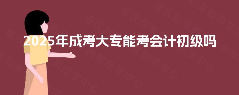 2025年成考大专能考会计初级吗