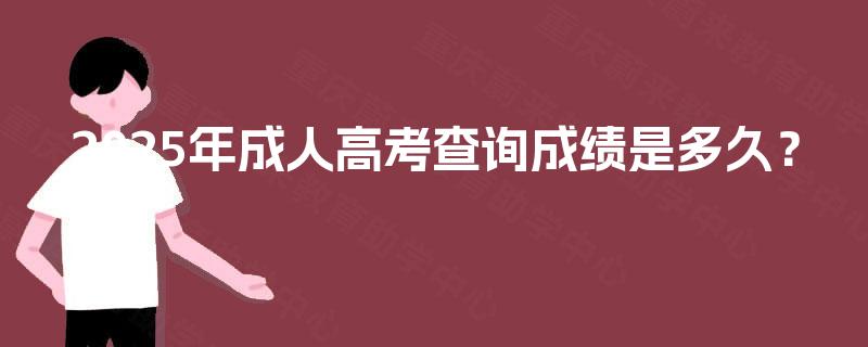 2025年成人高考查询成绩是多久？