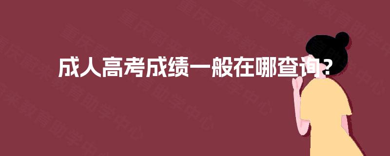 成人高考成绩一般在哪查询？