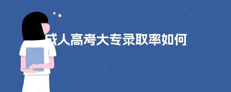 成人高考大专录取率如何