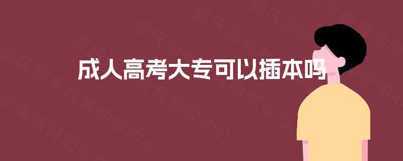 成人高考大专可以插本吗