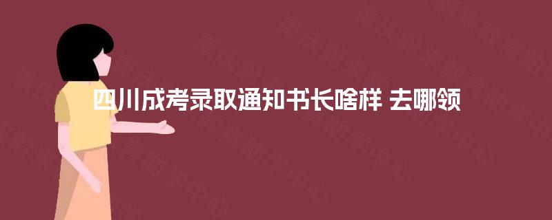 四川成考录取通知书长啥样 去哪领