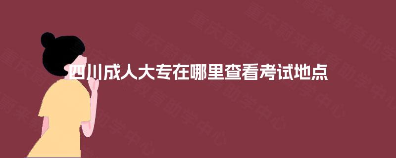 四川成人大专在哪里查看考试地点