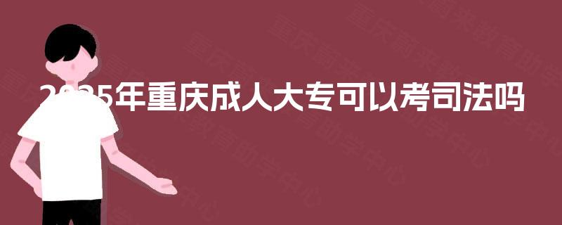 2025年重庆成人大专可以考司法吗