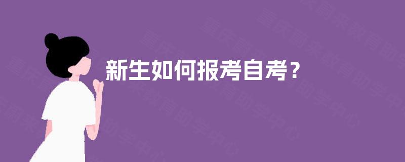 新生如何报考自考？