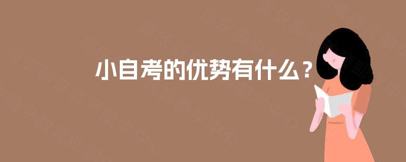 小自考的优势有什么？