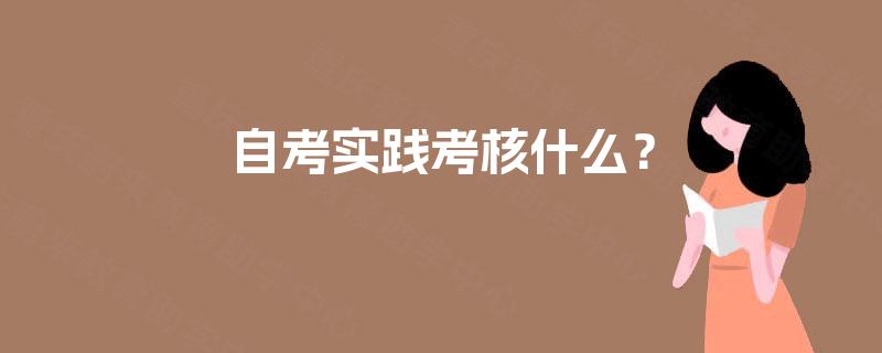 自考实践考核什么？