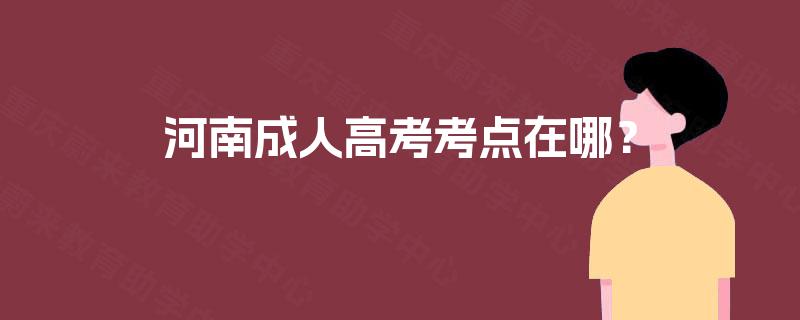 河南成人高考考点在哪？