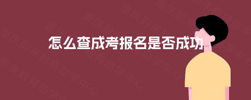 怎么查成考报名是否成功