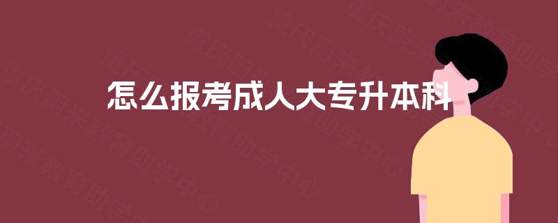 怎么报考成人大专升本科