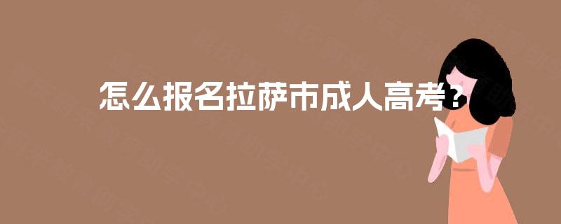 怎么报名拉萨市成人高考？