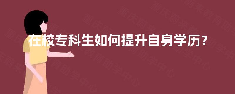 在校专科生如何提升自身学历？