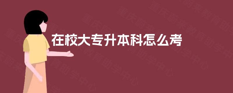 在校大专升本科怎么考