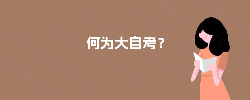 何为大自考？